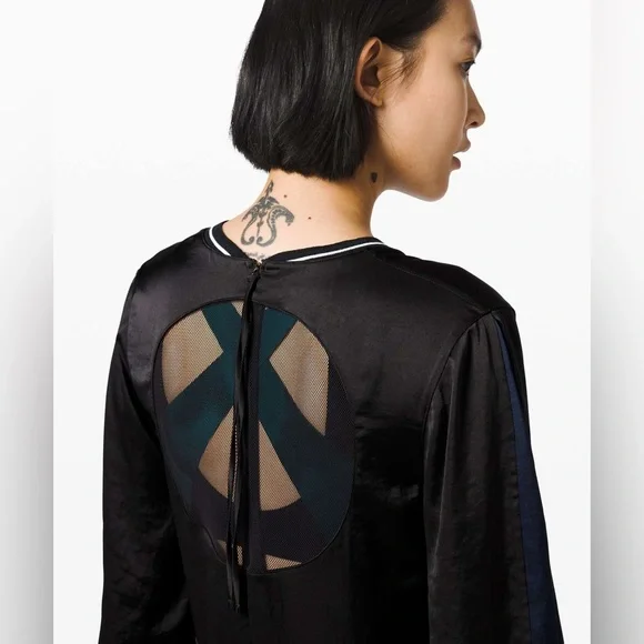 Lululemon•RARE Face Forward Dress *lululemon x Roksanda•Black True Navy•BNWT• 4 - Picture 4 of 16